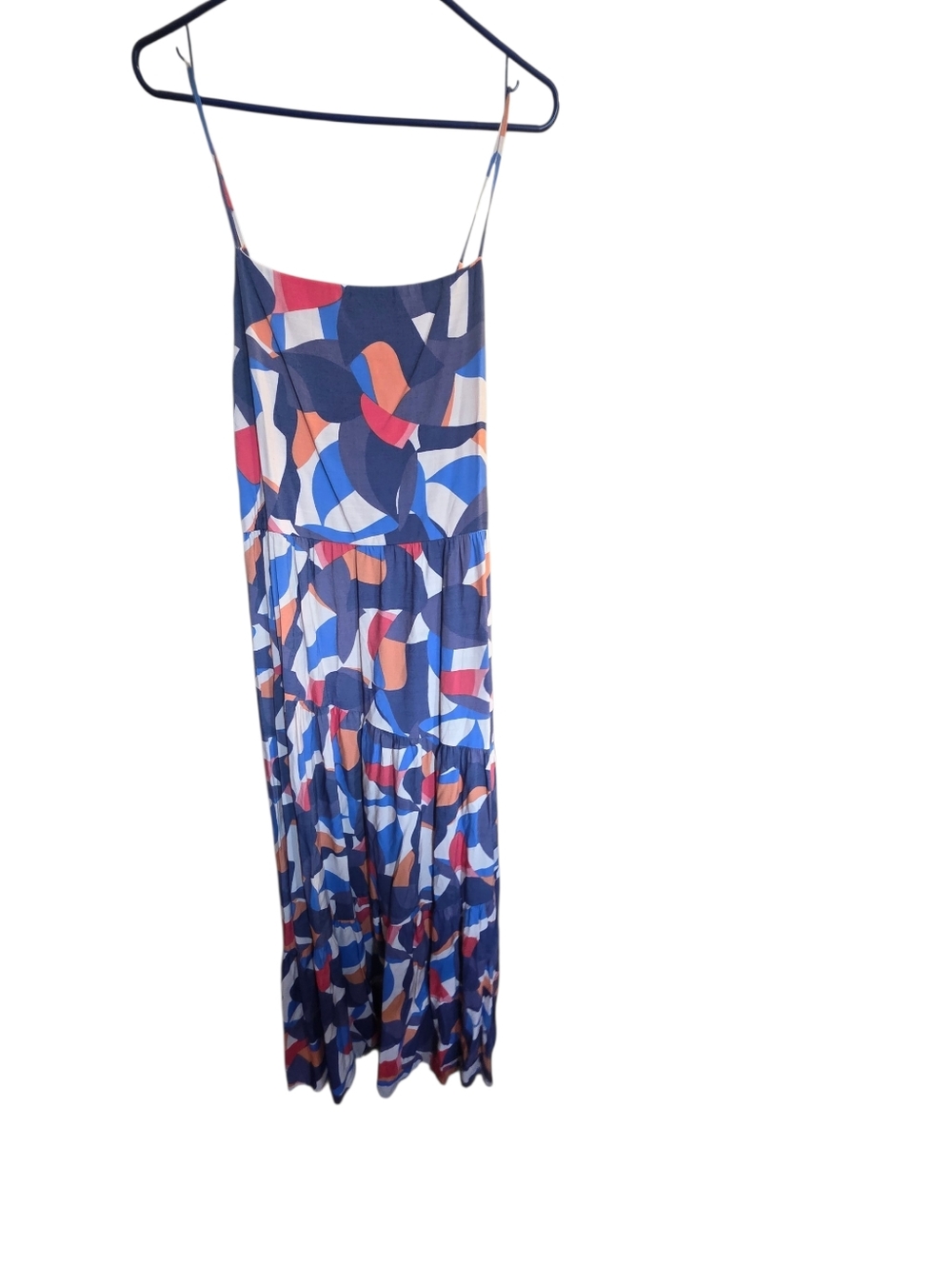 ☕️Nine West Abstract Print  Multi-Color Maxi Dress - Picture 4 of 5